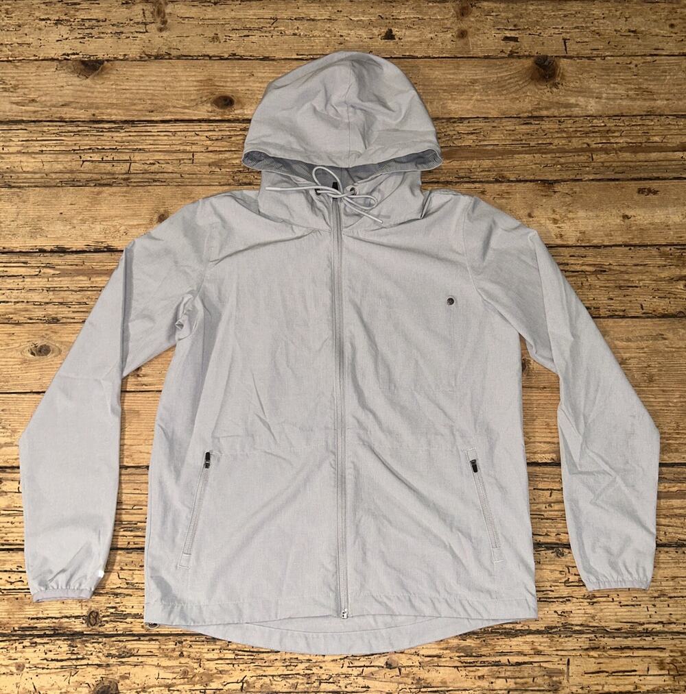 Vuori Women's Size S Light Gray Trainer Shell Hoodie Jacket